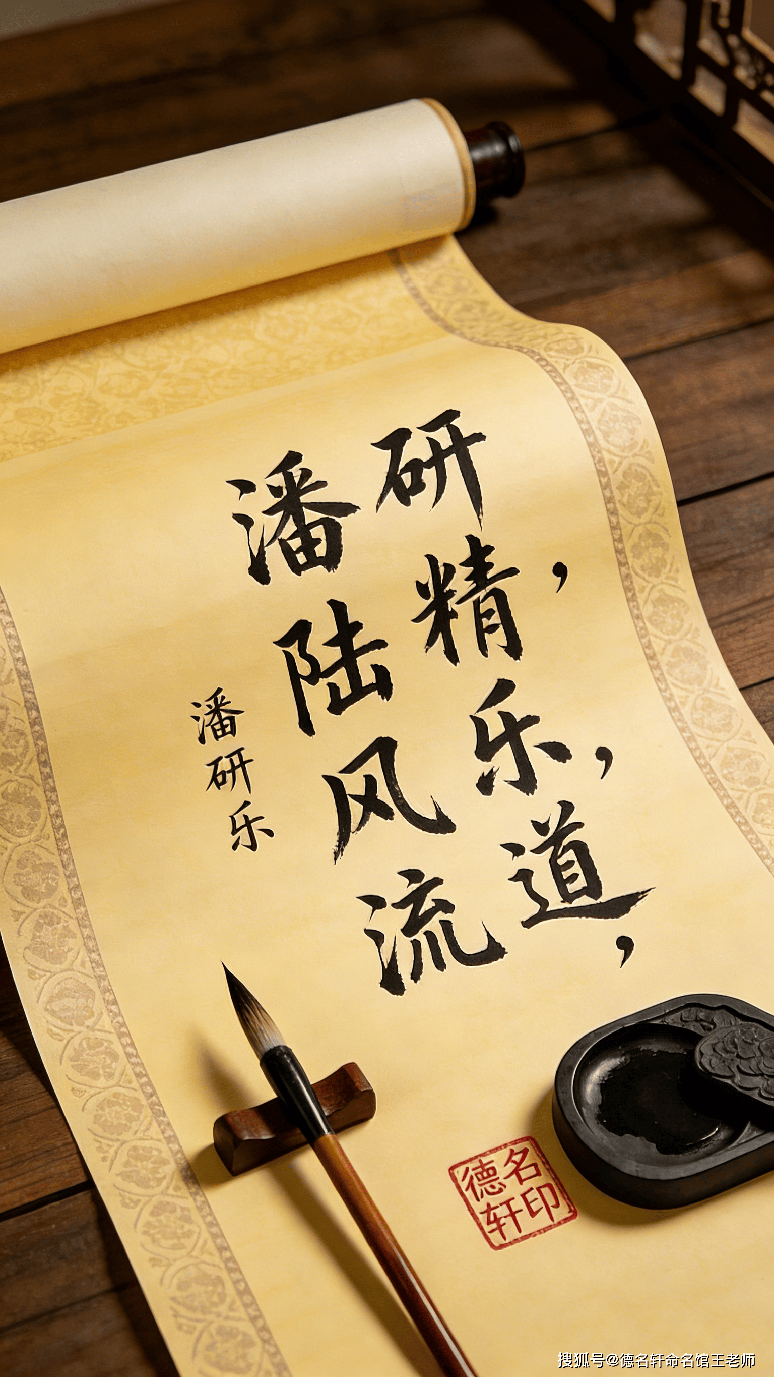 原創寶寶起名案例 潘研樂：研精樂道，潘陸風流