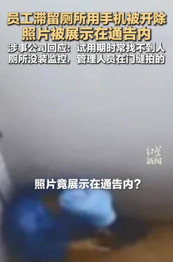 員工廁所玩手機照片被髮400人群，嚴管“摸魚”也不能越法律紅線