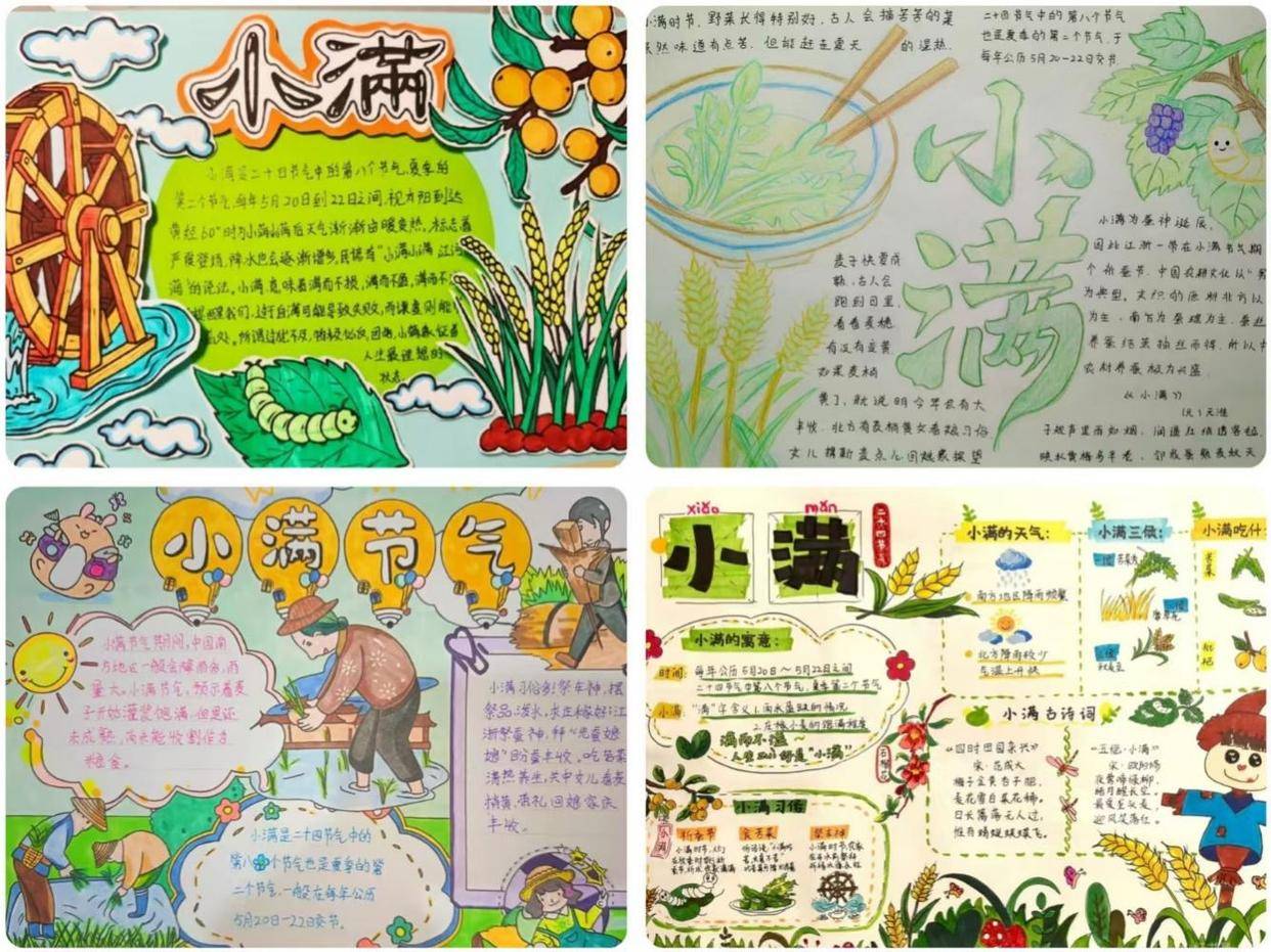 莒南縣第二小學開展小滿節氣主題班會