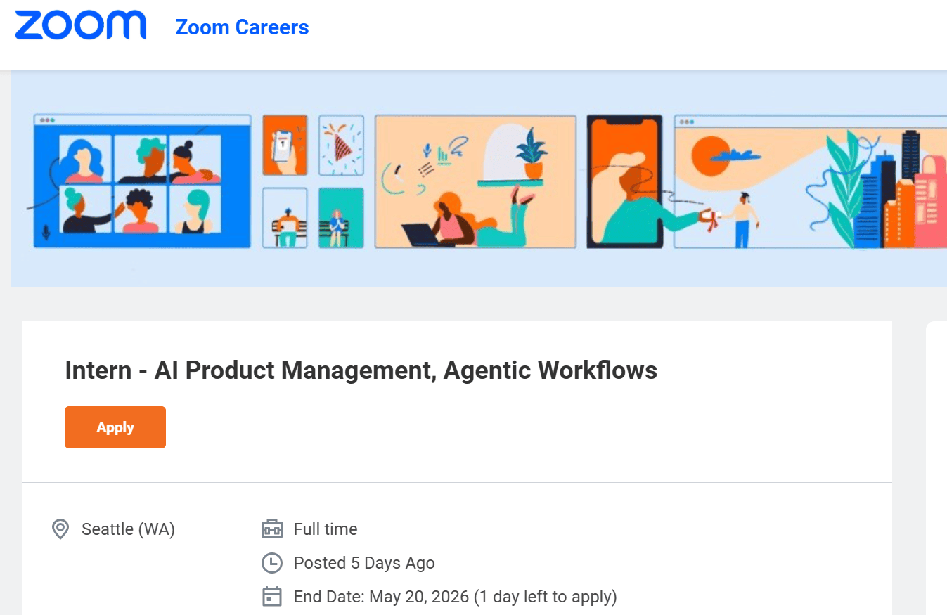 北美招聘資訊更新——Zoom