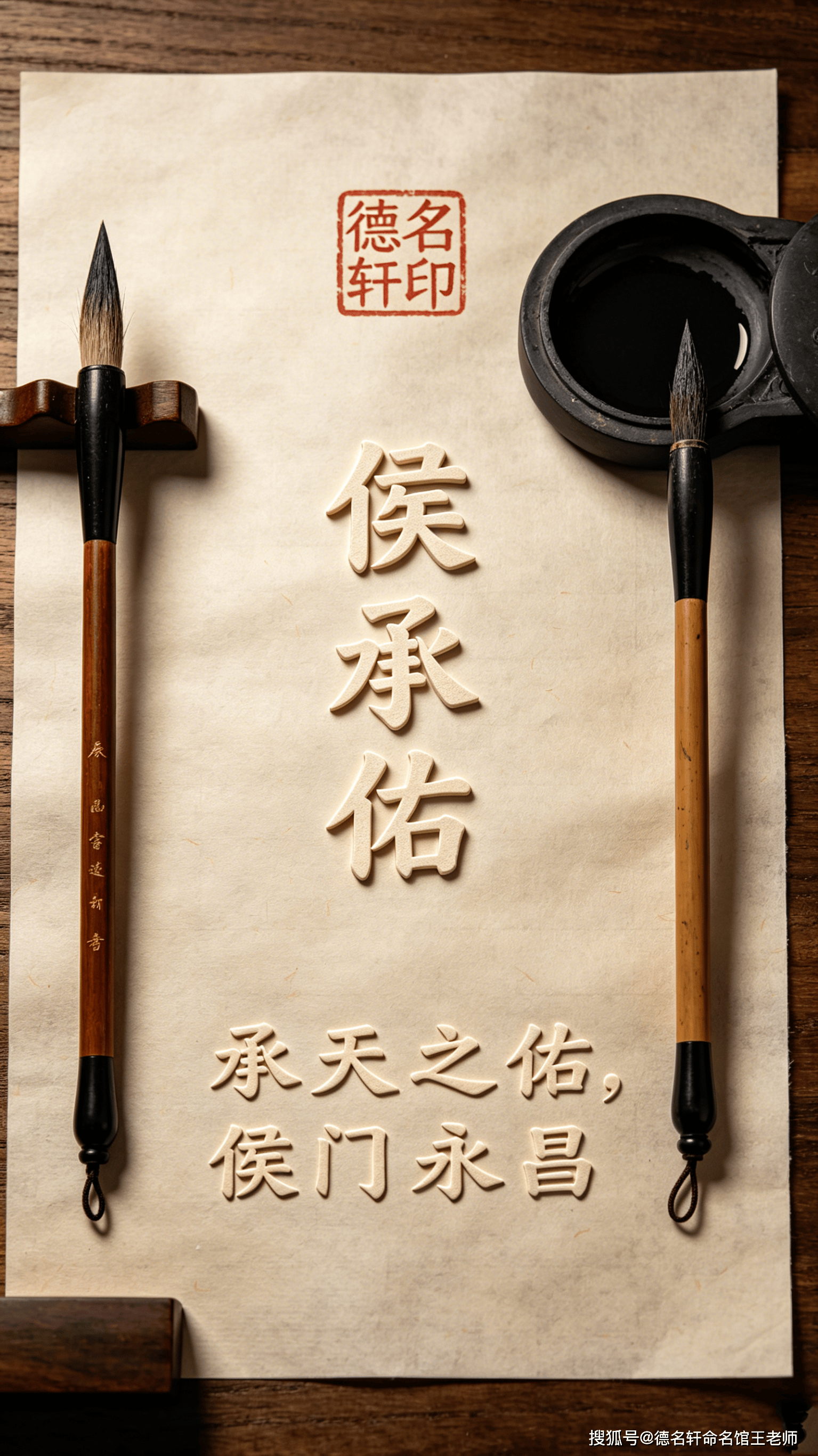 原創寶寶起名大全免費取名案例 侯承佑：承天之佑，侯門永昌