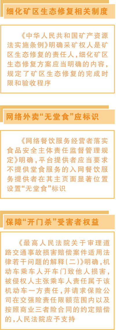 6月起一批法律法規施行