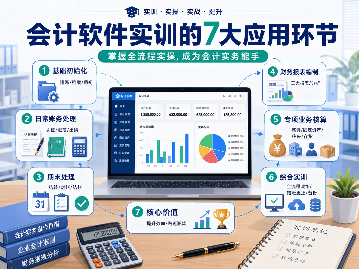 會計軟體在財務會計實訓中如何應用？
