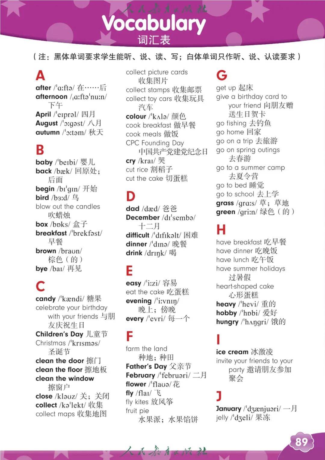 人教版精通六年級英語上冊電子課本(2026年新教材)