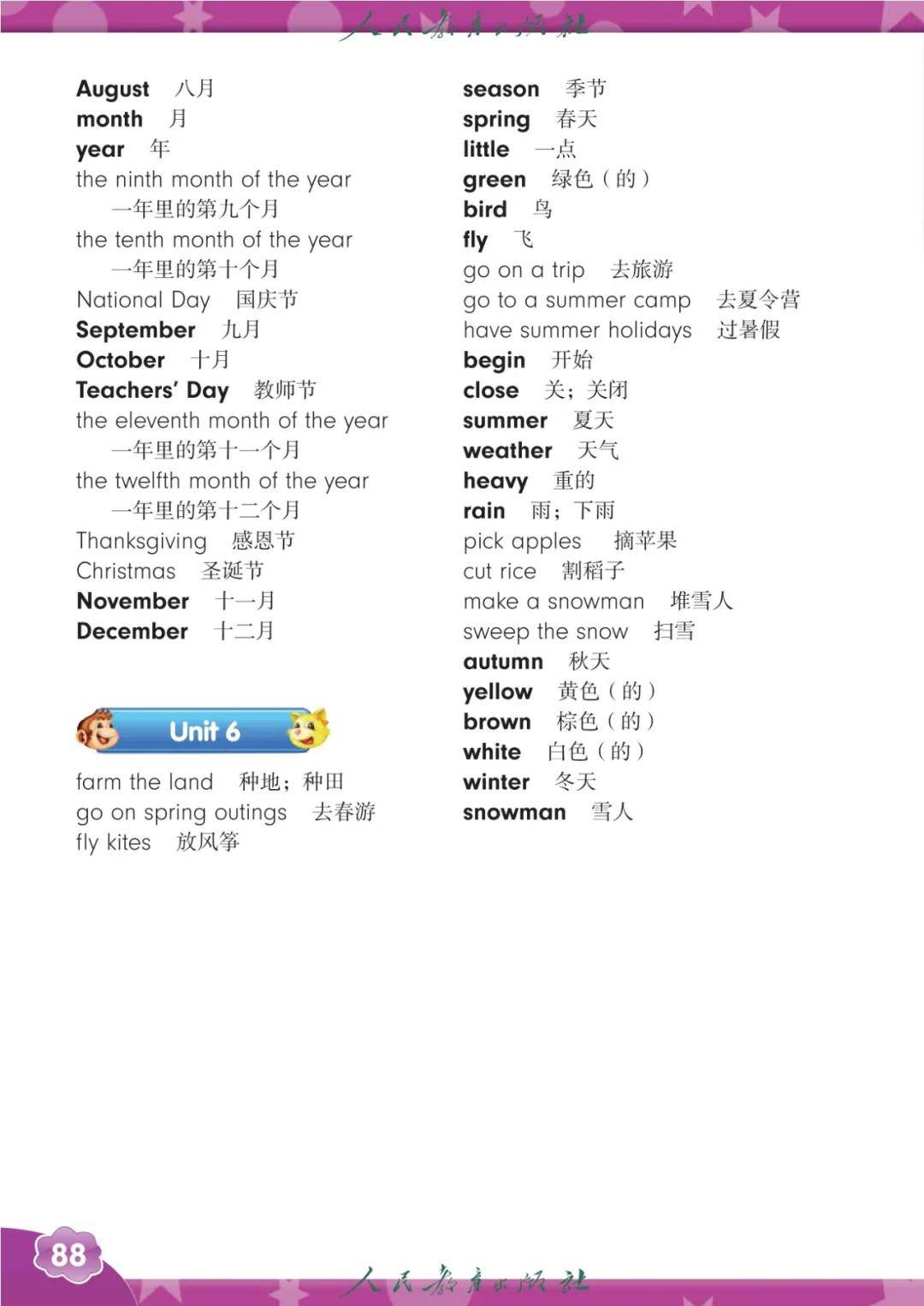 人教版精通六年級英語上冊電子課本(2026年新教材)