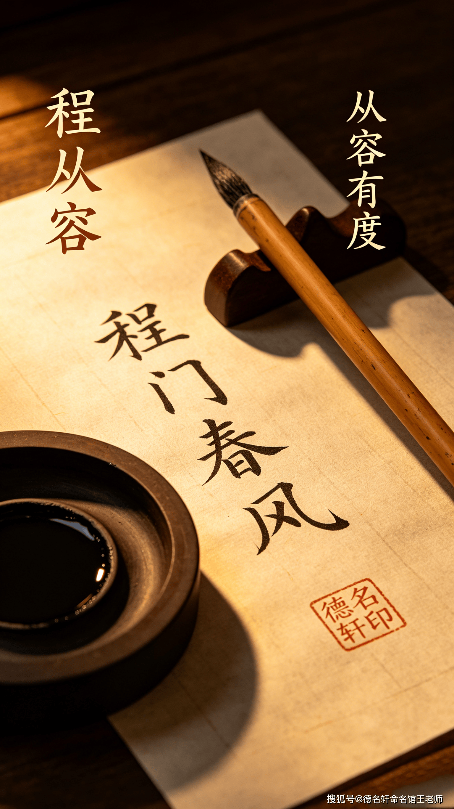 原創2026年寶寶起名案例 第5722案例 程從容：從容有度，程門春風